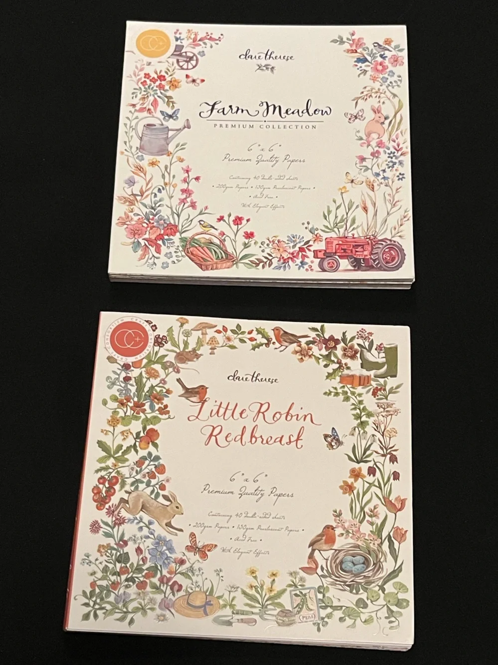 Flora Fauna and Gingham Scrapbooking Lot